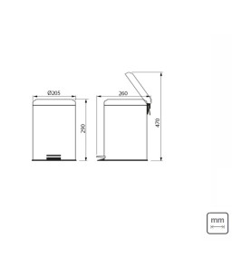 Lixeira Inox Scotch Brite Pedal 5L 94538/505