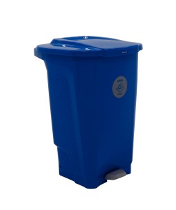 Lixeira Coleta Seletiva T-Force 100L Azul Tramontina
