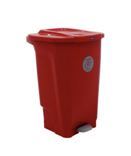 Lixeira Coleta Seletiva T-Force 100L Vermelho Tramontina