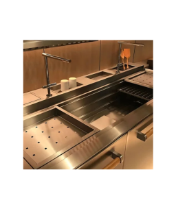 Bandeja Profunda Perfurada Deslizante Mekal em Inox para Workstation - 90011233000 