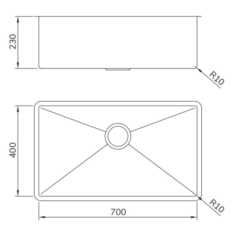 Cuba Mekal Linha Retta LR 70 Raio 10