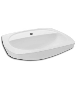 Lavatório Para Coluna 525X425 Furo Central Sem Ladrão Thema 1250060011100