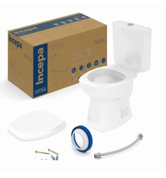 Kit Bacia Com Caixa Acoplada E Itens De Instalação Thema 1257230010100