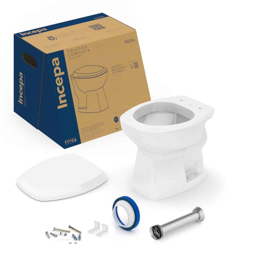Kit De Bacia Convencional E Itens De Instalação Thema 1257270010100