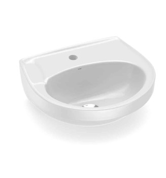 Lavatório para Coluna 470X425 Furo Central Sem Ladrão Zip 1460070011100