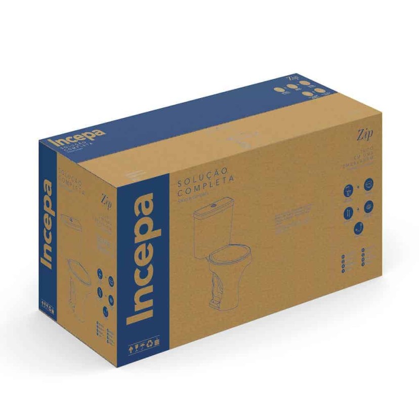 Kit De Bacia Com Caixa Acoplada E Itens De Instalação Zip 1467230010100