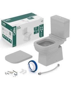 Kit De Bacia Com Caixa Acoplada e Itens De Instalação Elite 1747230070300