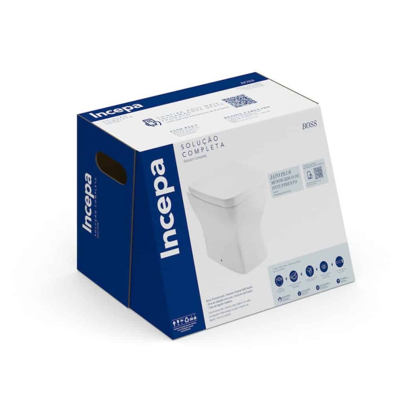 Kit De Bacia Convencional E Itens De Instalação Boss 1897270011100