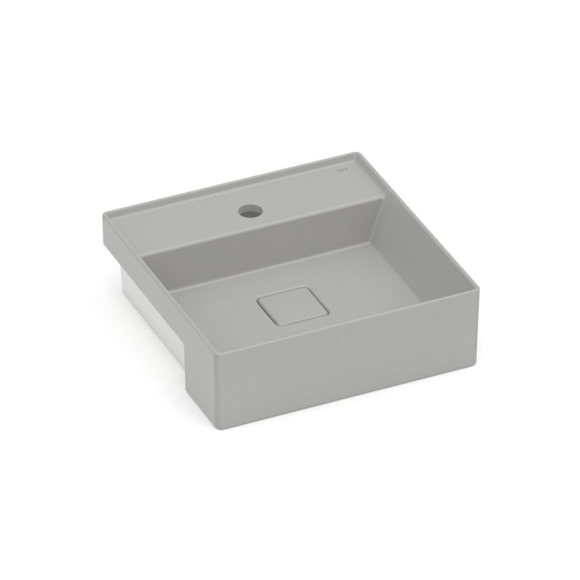 Cuba De Semi Encaixe 400X400 Com Mesa T10 Terra A32722P070
