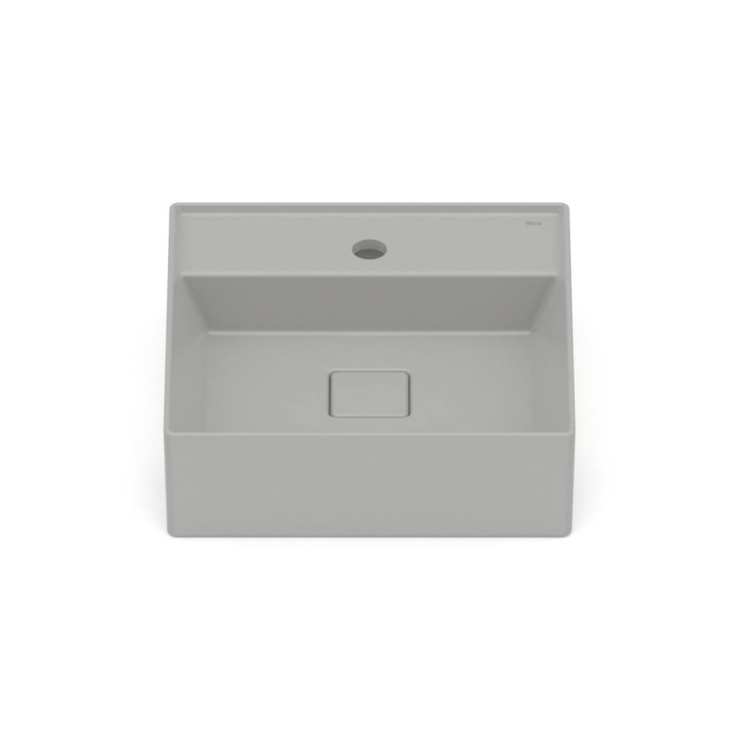 Cuba De Semi Encaixe 400X400 Com Mesa T10 Terra A32722P070