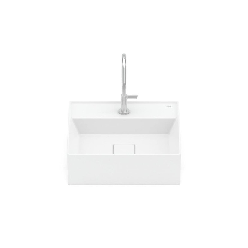 Cuba De Semi Encaixe 400X400 Com Mesa T10 Terra A32722P620