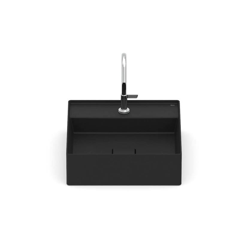 Cuba De Apoio 400X400 Com Mesa T9 Terra Matte Black A32787T080