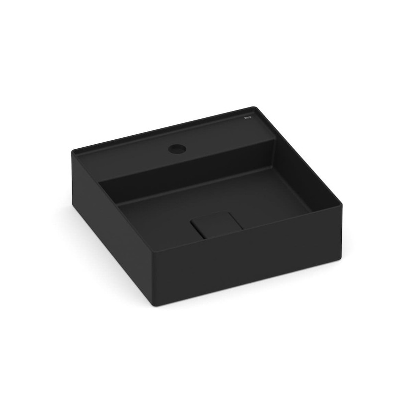 Cuba De Apoio 400X400 Com Mesa T9 Terra Matte Black A32787T080