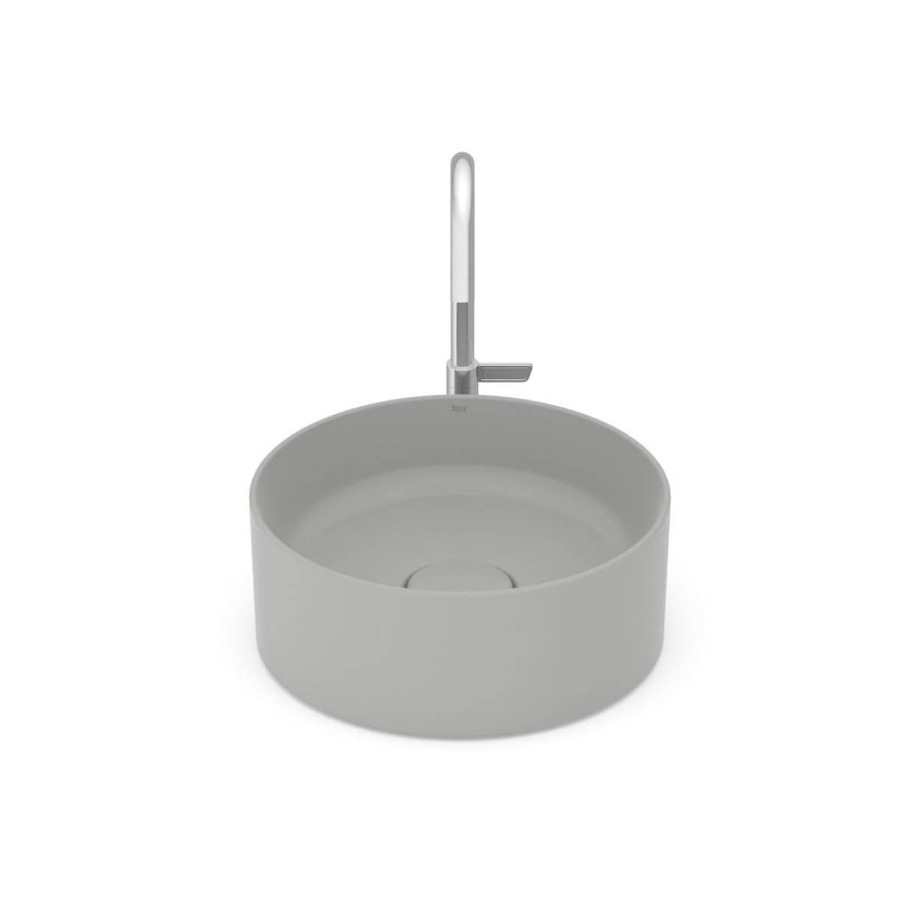 Cuba De Apoio Redonda 300 Sem Mesa T1 Terra Stone A32787U070