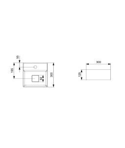 Cuba Apoio 300X300 Com Mesa T7 Terra Branco A32787X000