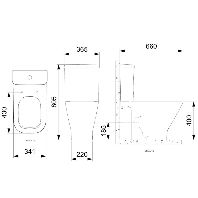 Bacia Para Caixa Com Saída Horizontal Gap B342235004