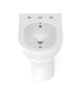 Bidê Com 3 Furos Para Misturador Com Ladrão Nexo Branco B357434001