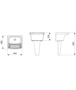 Tanque de Louça M 545X485 Branco|Roca B365511001