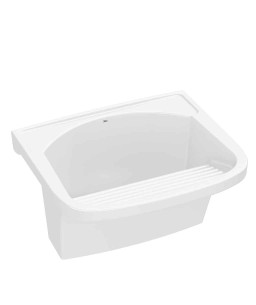 Tanque de Louça G 600X520 com Mesa Branco|Roca B365512001