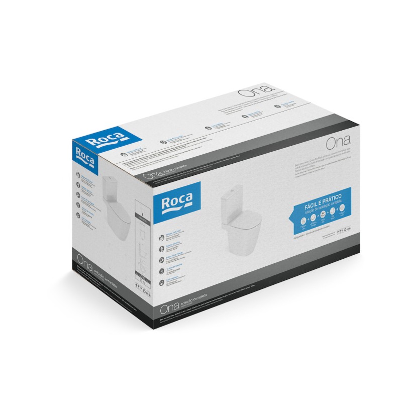 Kit De Bacia Com Caixa Acoplada E Itens De Instalação Ona C301723001