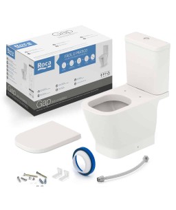 Kit Bacia Caixa Acoplada Itens De Instalação Gap Bege C323723010