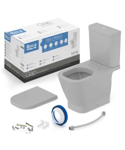 Kit Bacia com Caixa Acoplada Completo e Assento Termofixo Gap Stone C323723017