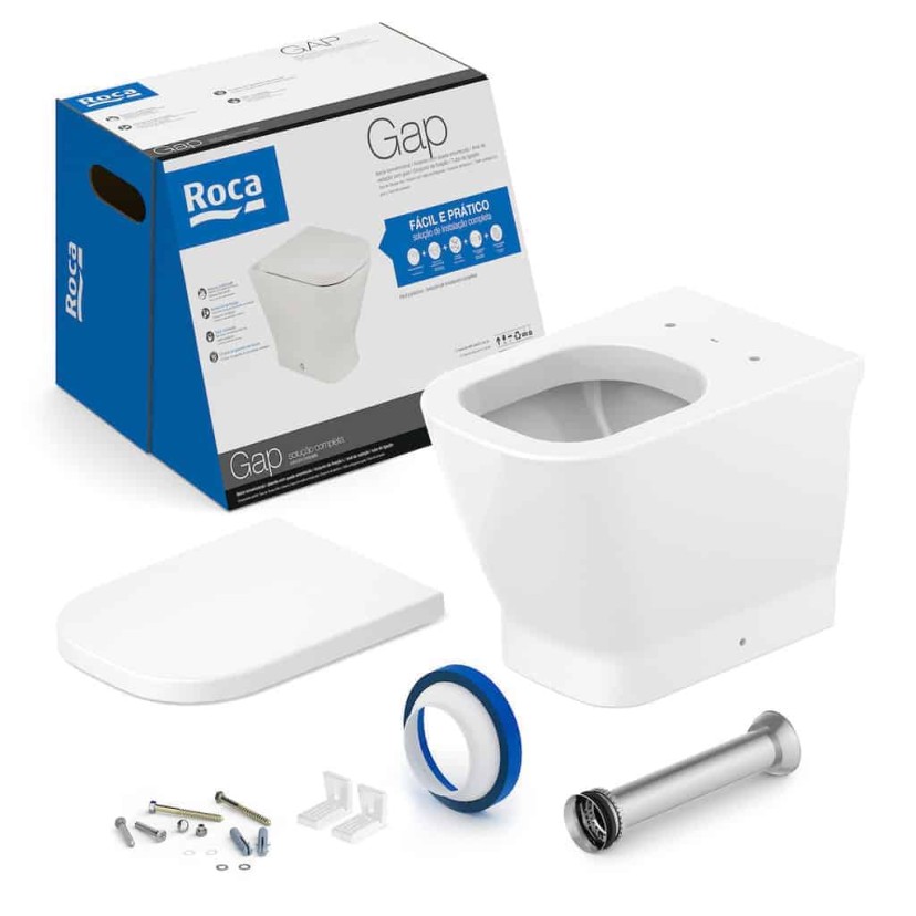 Kit De Bacia Convencional E Itens De Instalação Gap C323727000