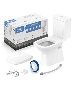 Kit Bacia Caixa Acoplada E Itens De Instalação Debba Classic Branco C329723001