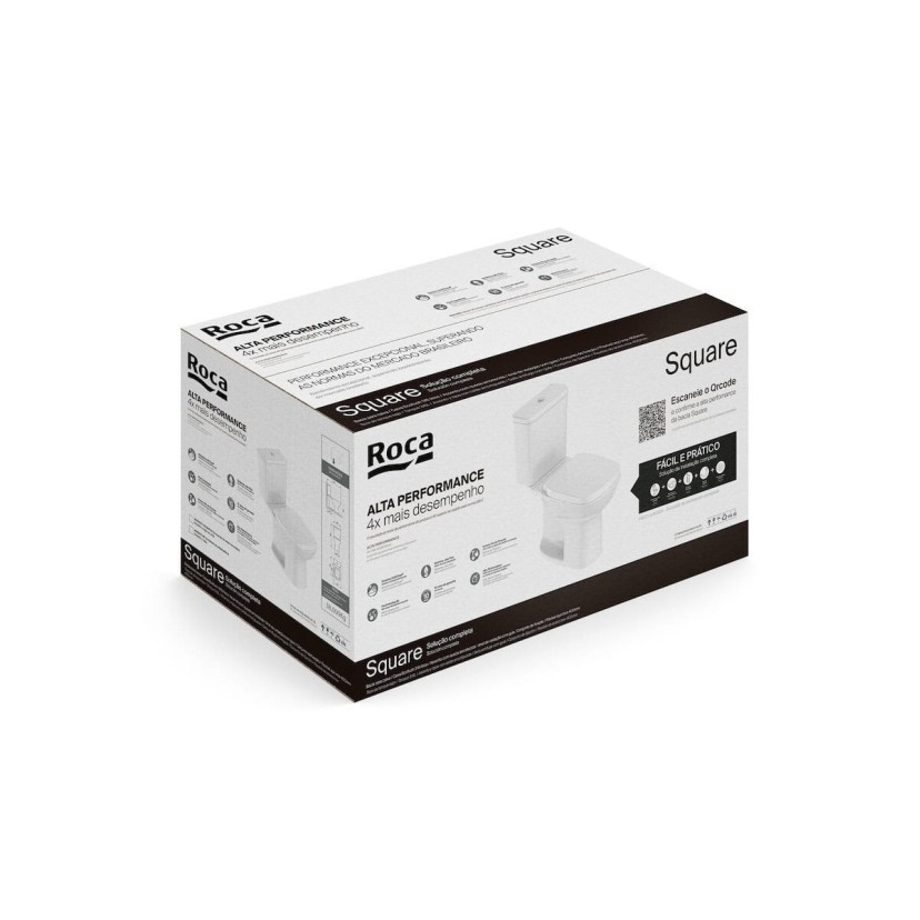 Kit De Bacia Com Caixa Acoplada e Itens De Instalação Square C329723003