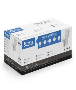 Kit Bacia Com Caixa, Assento Termofixo Com Queda Amortecida E Complementos De Instalação Debba Classic C329723012