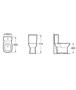 Kit Bacia Caixa Acoplada Completo Assento Termofixo Debba Classic Stone C329723017
