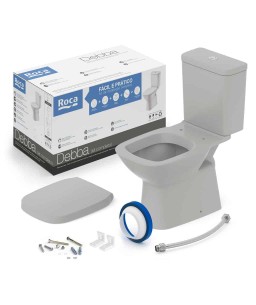 Kit Bacia Caixa Acoplada Completo Assento Termofixo Debba Classic Stone C329723017