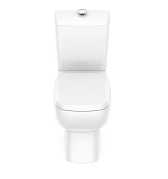 Kit Bacia com Caixa Acoplada E Itens de Instalação Botão Elevado Debba Confort Branco C329723023