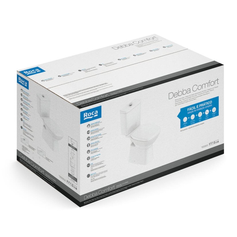 Kit de Bacia com Caixa Acoplada e Itens de Instalação Debba Confort C329723023