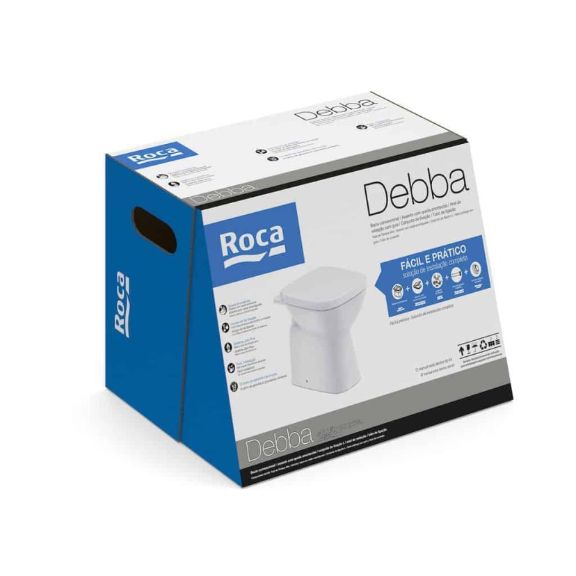 Kit De Bacia Convencional e Itens de Instalação Debba Classic C329727000
