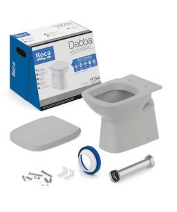 Kit Bacia Convencional Completo e Assento Termofixo Debba Classic Stone C329727013