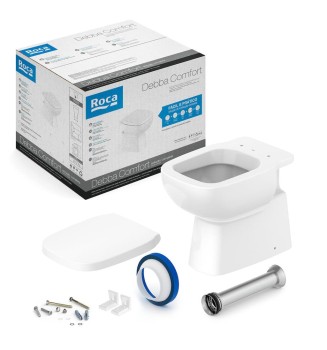 Kit Bacia Convencional Completo Assento Pp Debba Confort C329727016