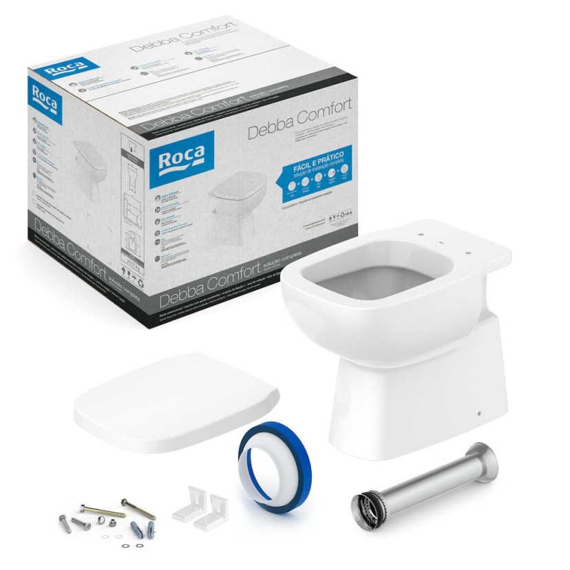 Kit de Bacia Convencional e Itens de Instalação Debba Confort C329727016