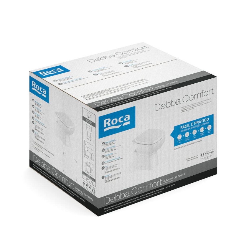 Kit de Bacia Convencional e Itens de Instalação Debba Confort C329727016