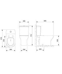 Kit Bacia Caixa Acoplada Completo Assento Termofixo Nexo Stone C343723016