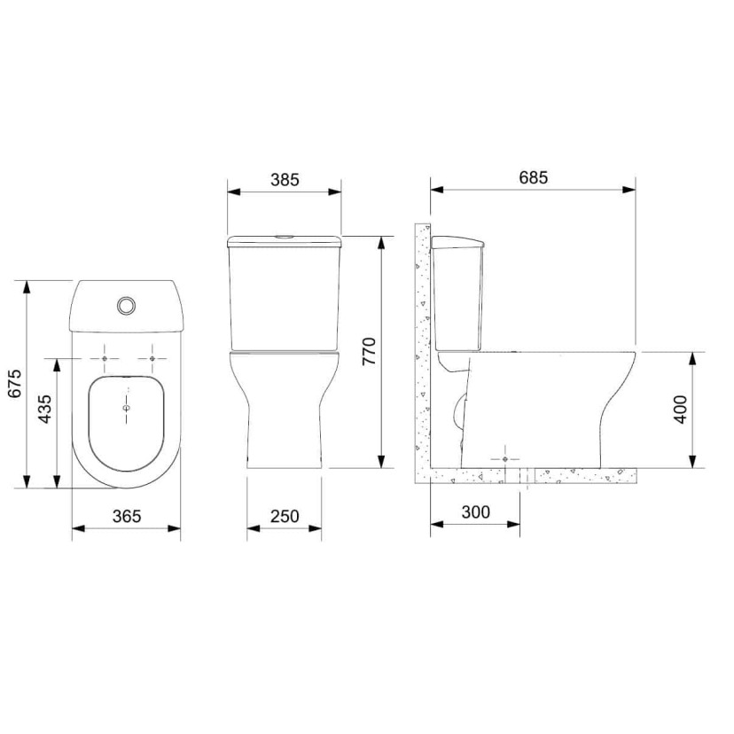 Kit De Bacia Com Caixa Acoplada Com Assento Termofixo E Itens De Instalação Nexo C343723016