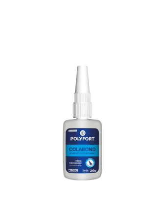 Adesivo Instantâneo Colabond 20g Polyfort FM012 Pulvitec