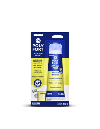 Adesivo Fixa sem Prego Polyfort 85g ZA034 Pulvitec