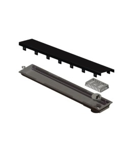 Ralo Linear Elleve Versatile Tampa Black Matte 50 Cm - 4254