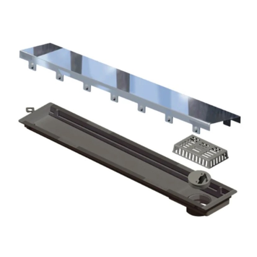 Ralo Linear Elleve Versatile Tampa Inox Polido 50 Cm - 4256