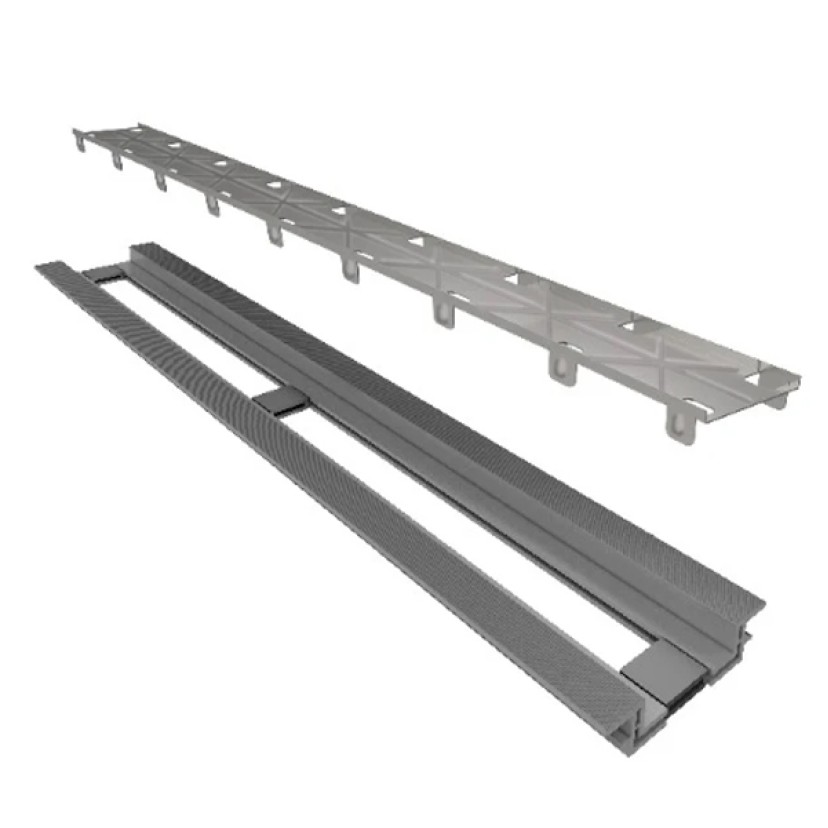 Ralo Linear Elleve Infinity Tampa Oculta C/ Base PVC 120 Cm - 469