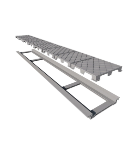 Ralo Linear Elleve Infinity Plus Tampa Oculta C/ Base PVC 130 Cm - 2931