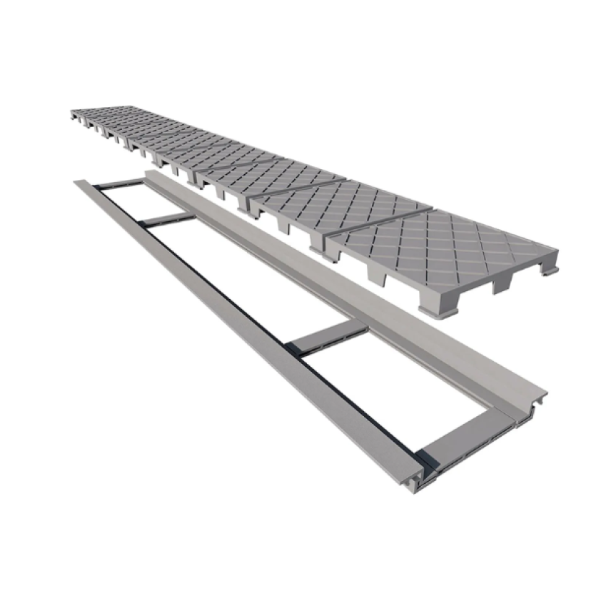 Ralo Linear Elleve Infinity Plus Tampa Oculta C/ Base PVC 130 Cm - 2931