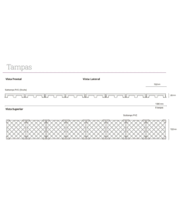 Ralo Linear Elleve Infinity Plus Tampa Oculta C/ Base PVC 130 Cm - 2931