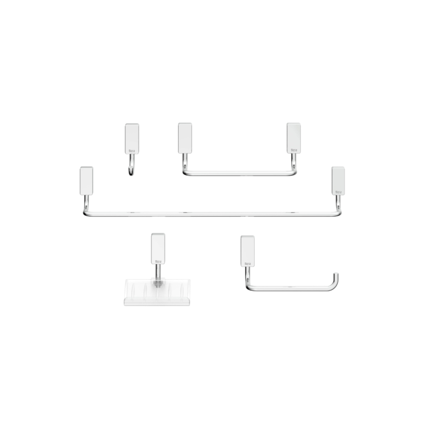 Kit Acessórios 5 Peças Roca One Cromado B5001E6CR0
